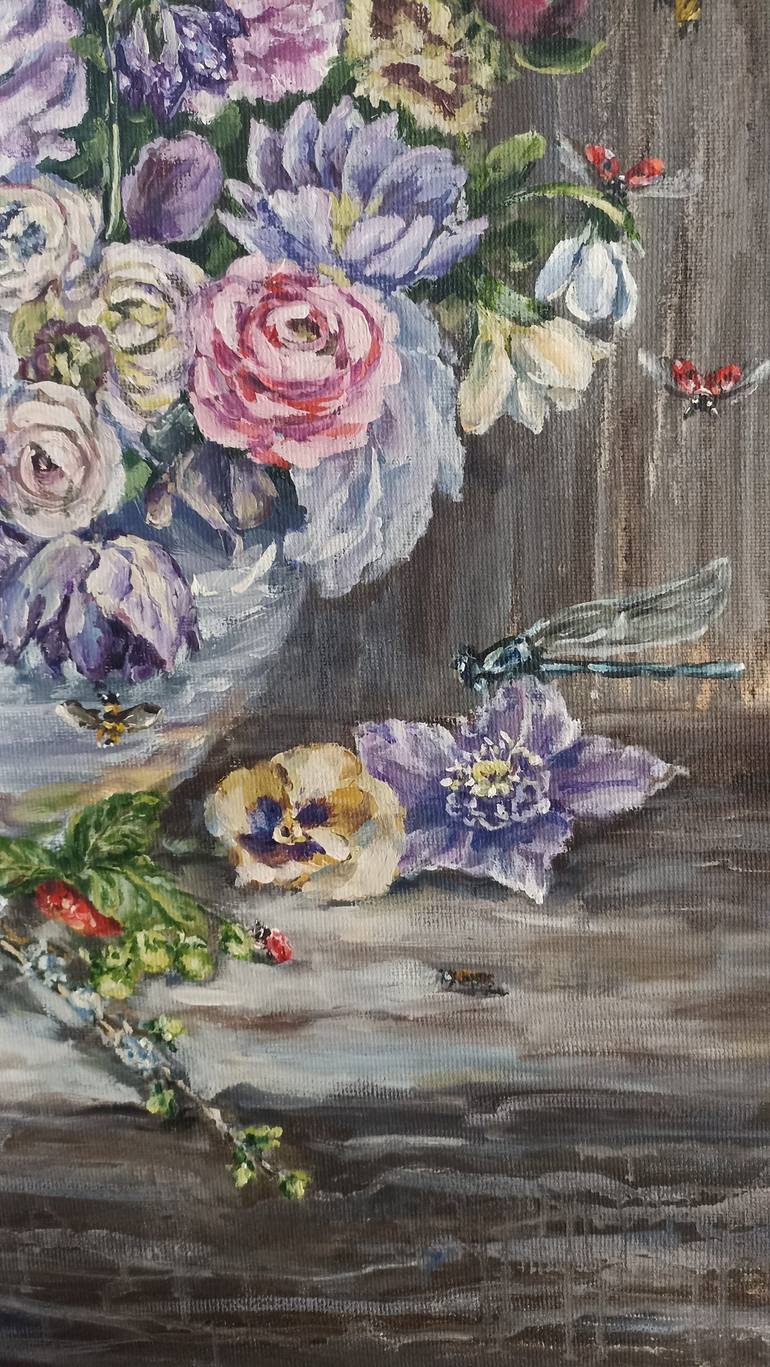 Original Impressionism Botanic Painting by Tetyana Donets