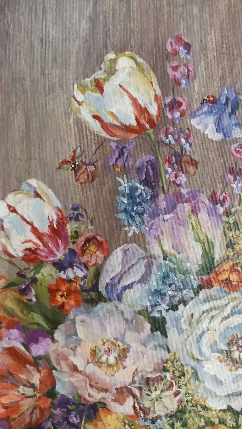 Original Impressionism Floral Painting by Tetyana Donets