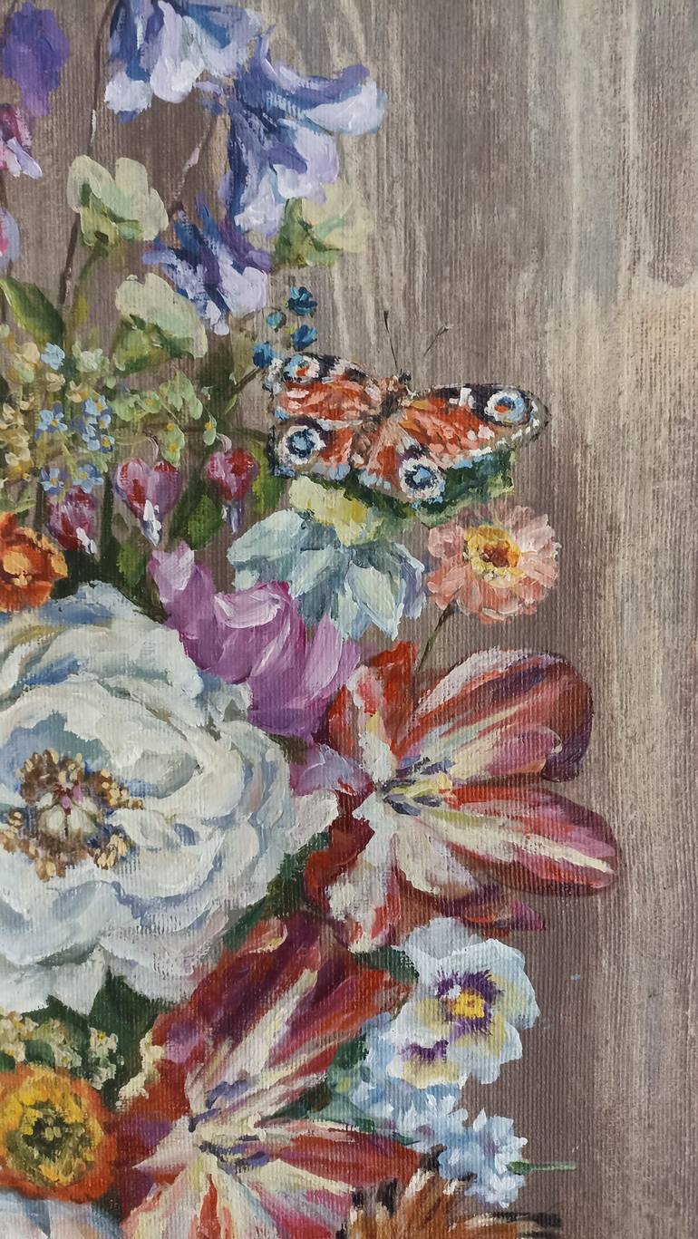 Original Impressionism Floral Painting by Tetyana Donets