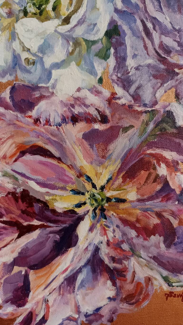 Original Impressionism Floral Painting by Tetyana Donets