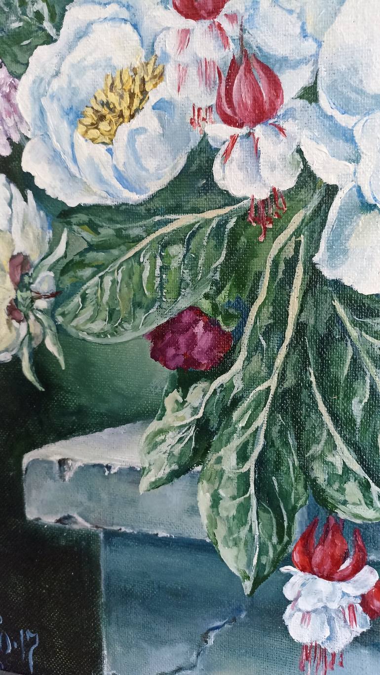 Original Contemporary Floral Painting by Tetyana Donets