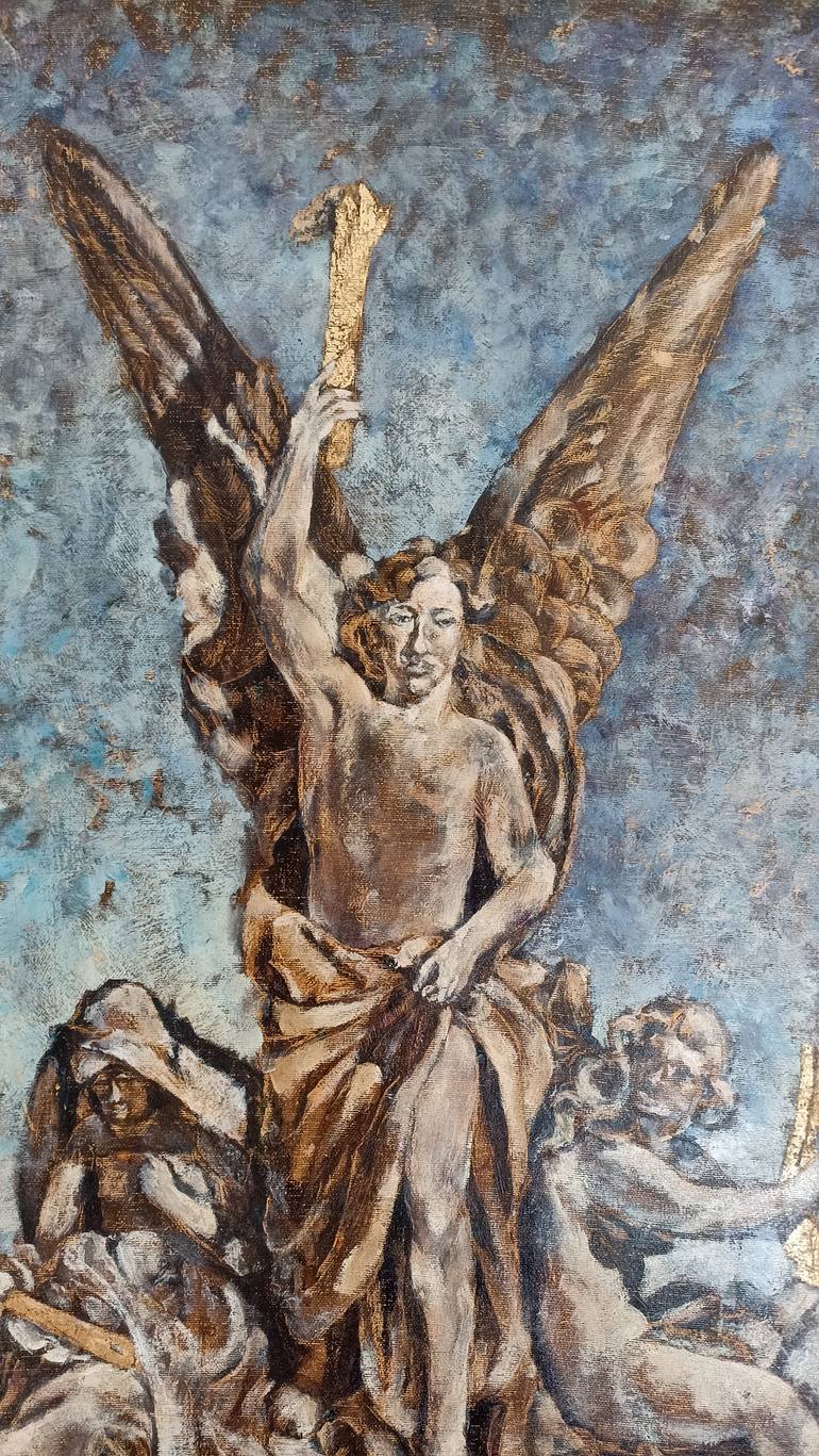 Original Baroque Body Painting by Tetyana Donets