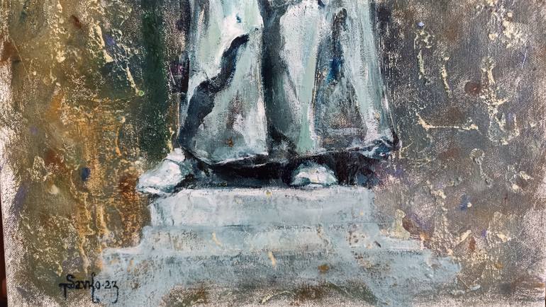 Original Baroque Architecture Painting by Tetyana Donets