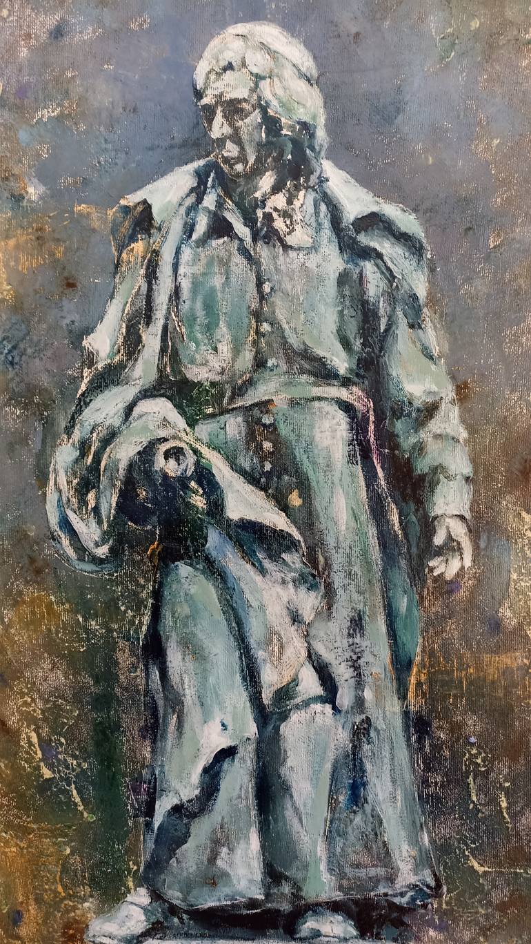 Original Baroque Architecture Painting by Tetyana Donets