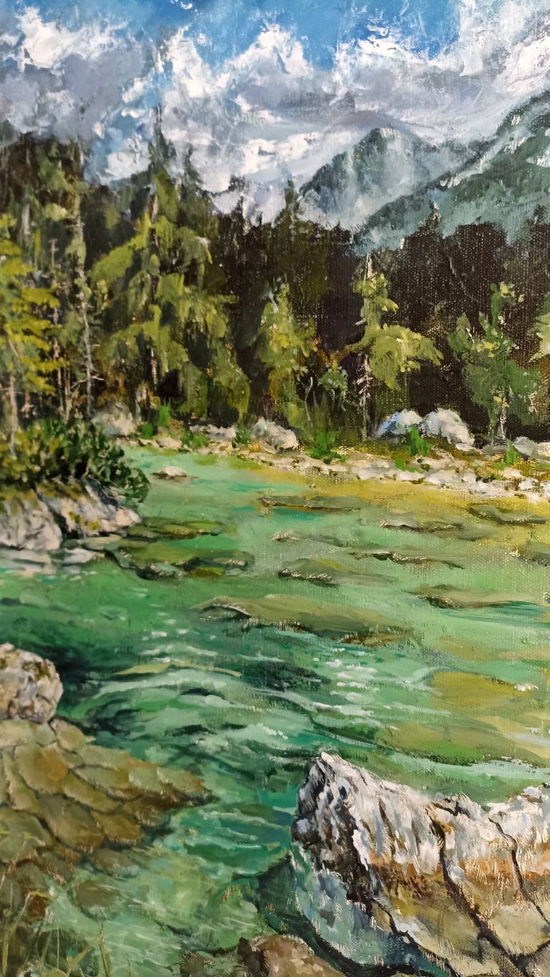 Original Impressionism Landscape Painting by Tetyana Donets