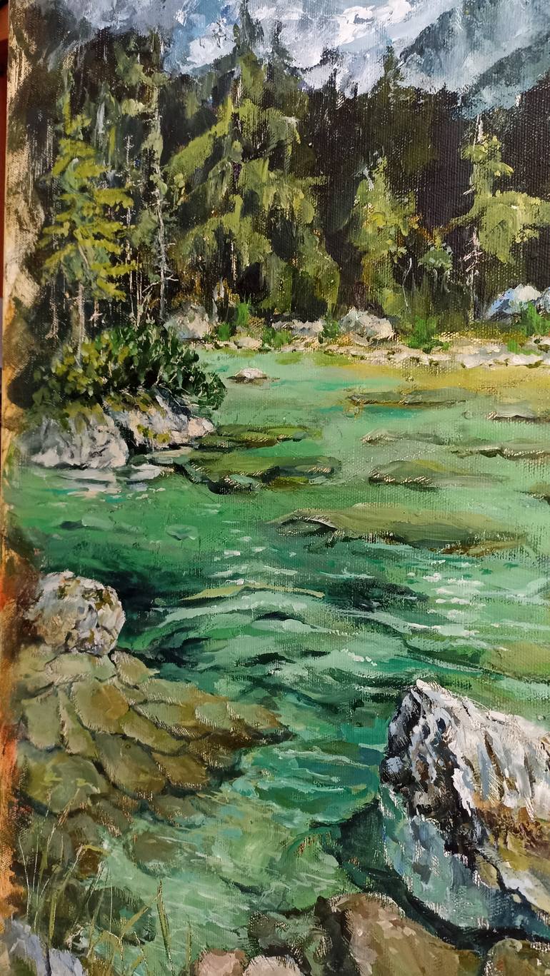 Original Impressionism Landscape Painting by Tetyana Donets