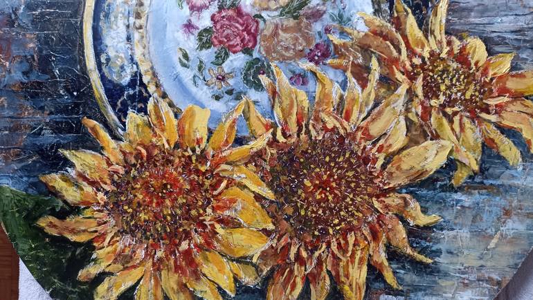 Original Impressionism Floral Painting by Tetyana Donets