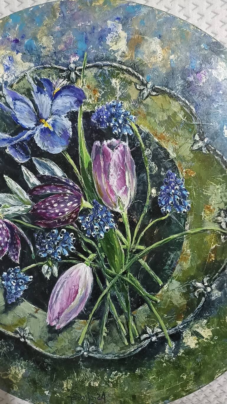 Original Impressionism Botanic Painting by Tetyana Donets