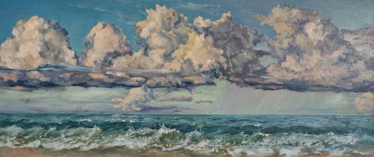 Original Impressionism Beach Painting by Tetyana Donets