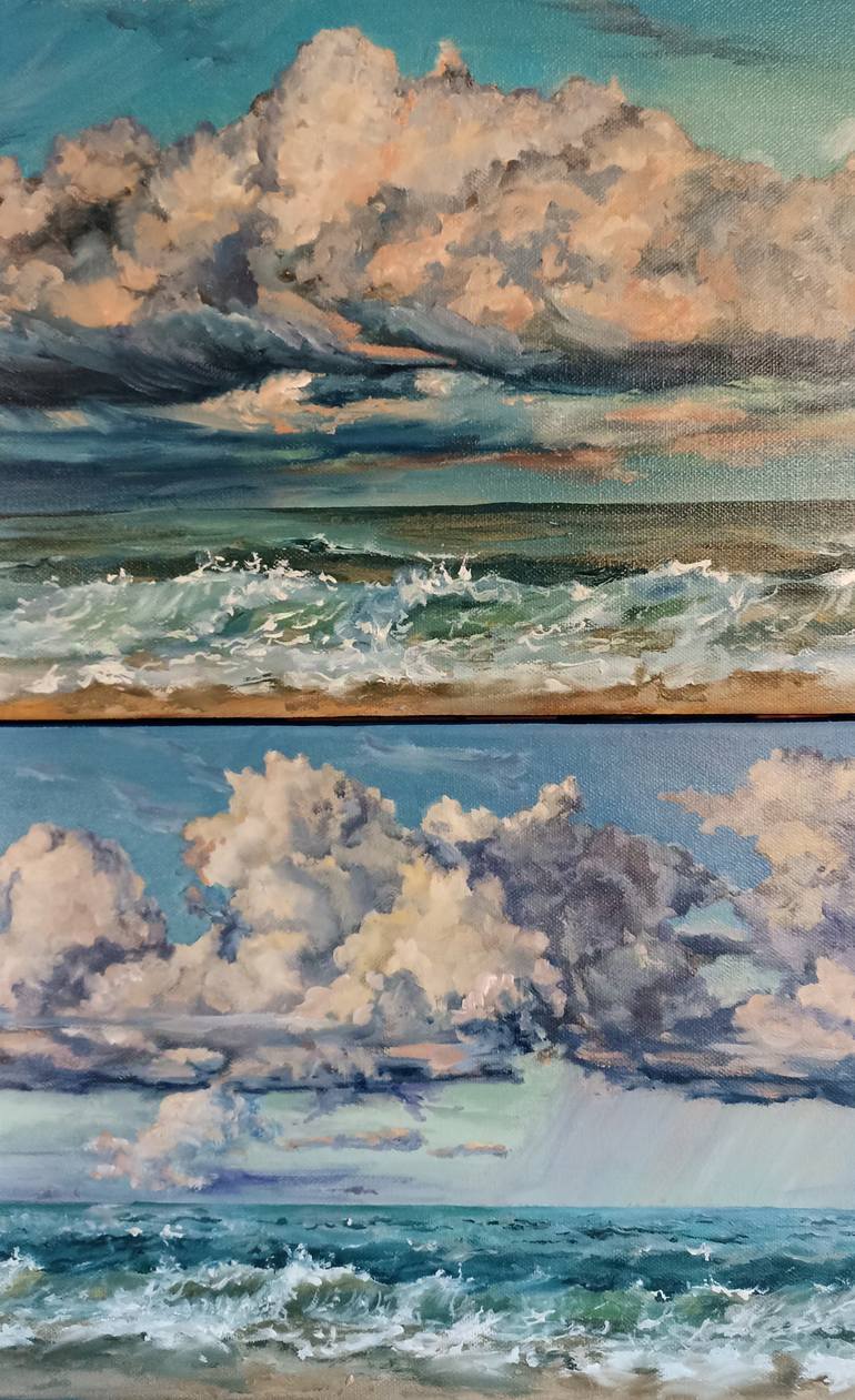 Original Impressionism Beach Painting by Tetyana Donets