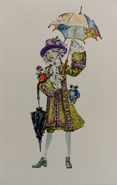 Original Figurative Cartoon Painting by Tetyana Donets