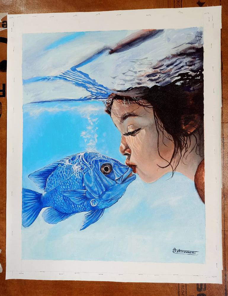 Original Impressionism Water Painting by Somnath Tambe