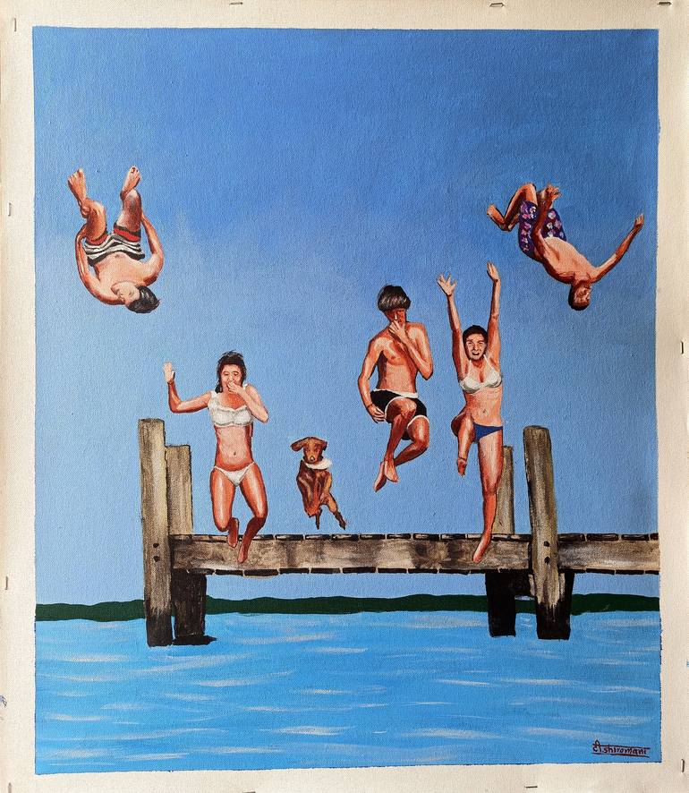 Original Impressionism Water Painting by Somnath Tambe