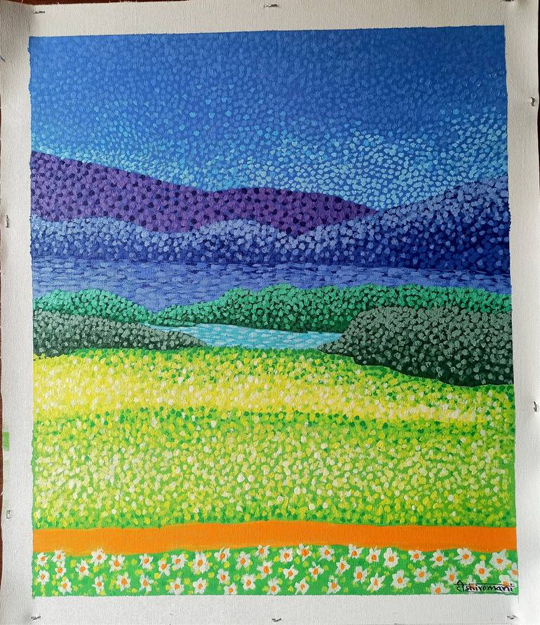 Original Abstract Landscape Painting by Somnath Tambe