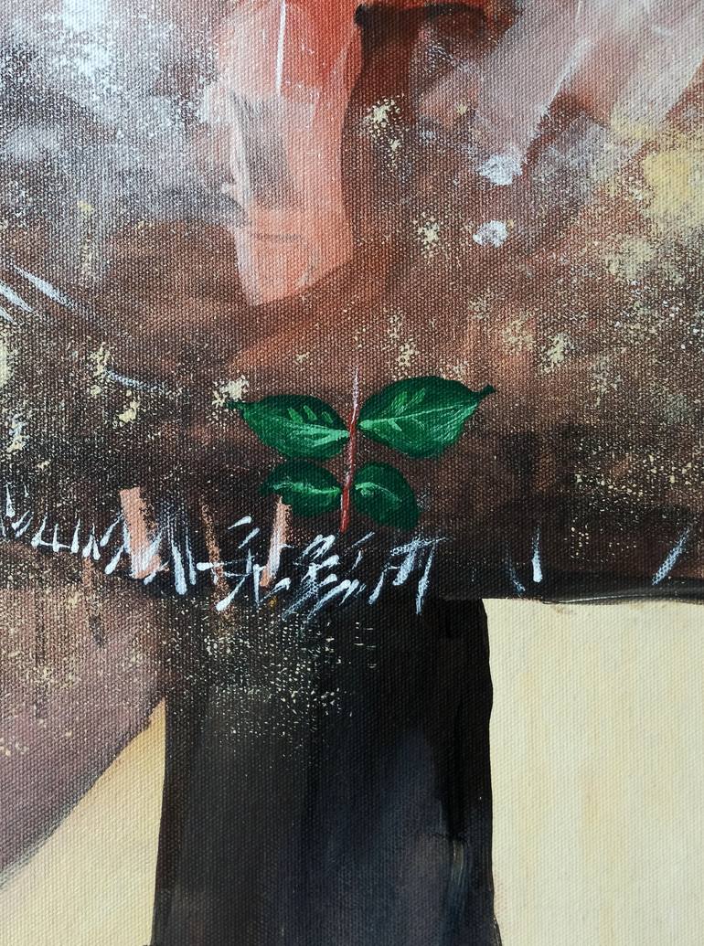 Original Abstract Expressionism Abstract Painting by Somnath Tambe