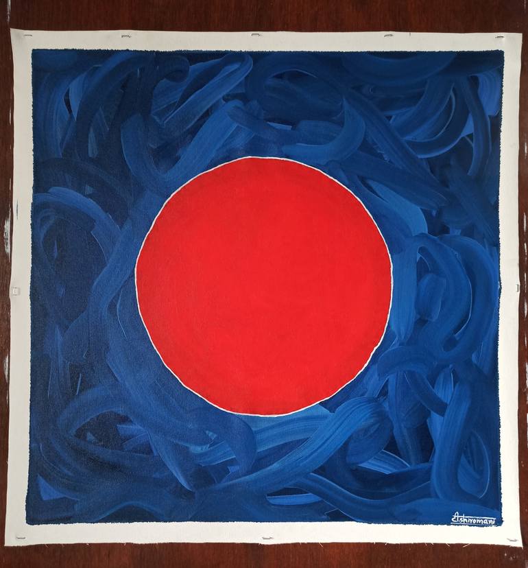 Original Abstract Geometric Painting by Somnath Tambe