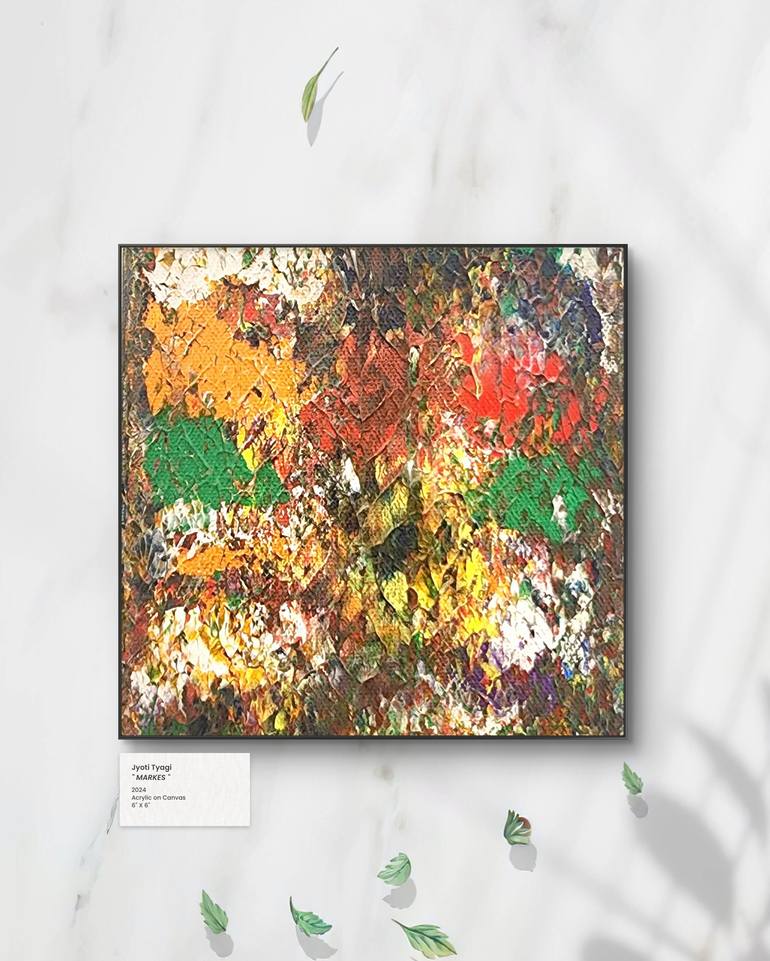Original Abstract Expressionism Abstract Painting by Jyoti Tyagi