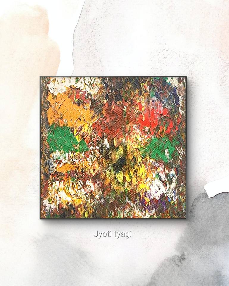 Original Abstract Expressionism Abstract Painting by Jyoti Tyagi