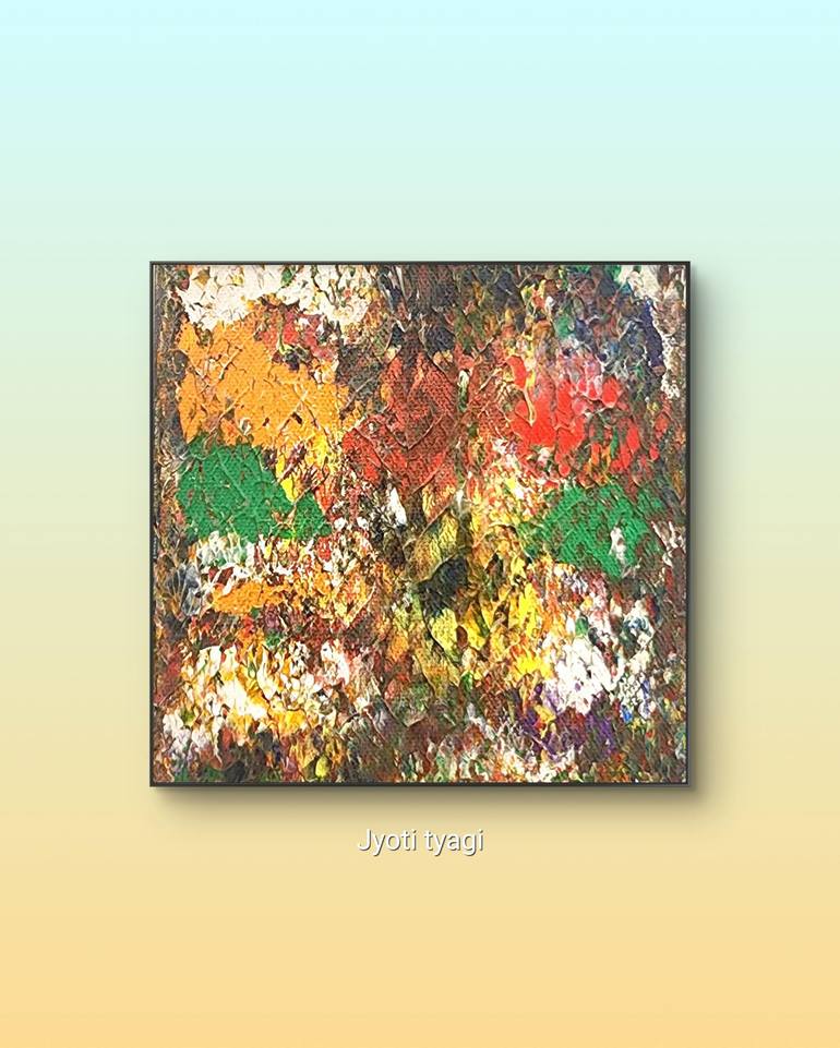 Original Abstract Expressionism Abstract Painting by Jyoti Tyagi