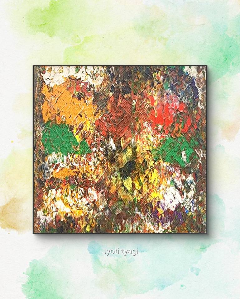 Original Abstract Expressionism Abstract Painting by Jyoti Tyagi