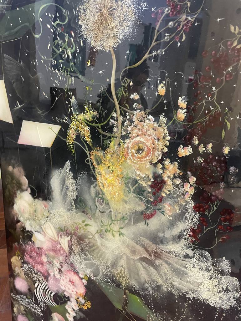 Original Figurative Floral Painting by Emily Fischer Field