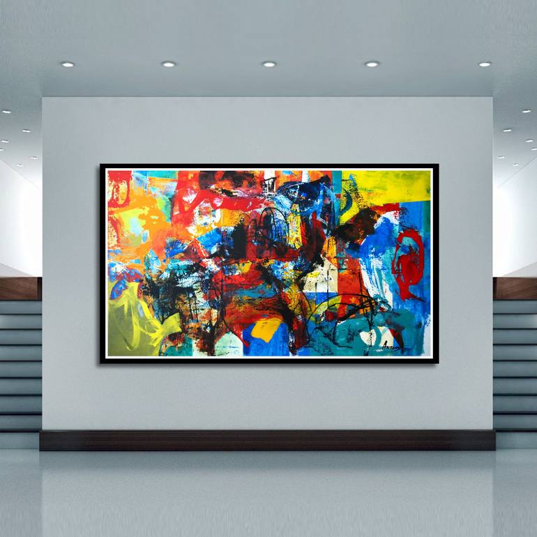 Original Abstract Painting by Artoosh Mouradian