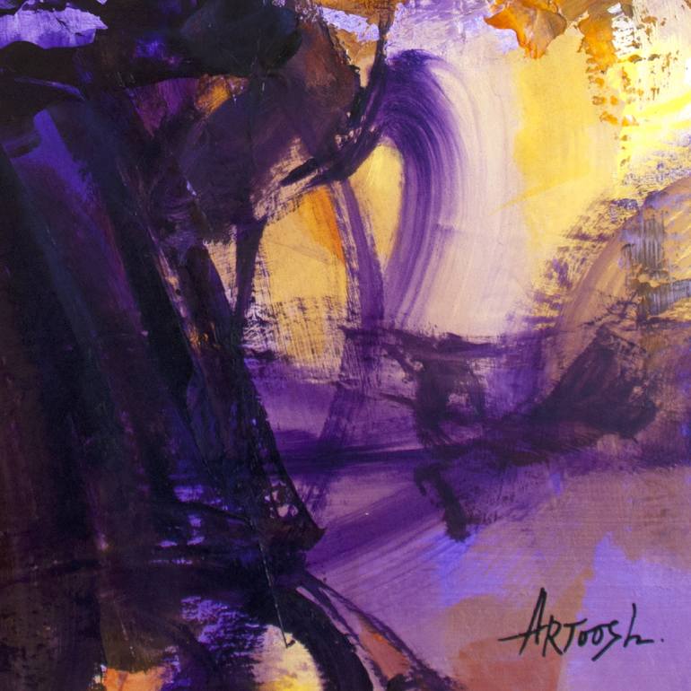 Original Abstract Expressionism Abstract Painting by Artoosh Mouradian
