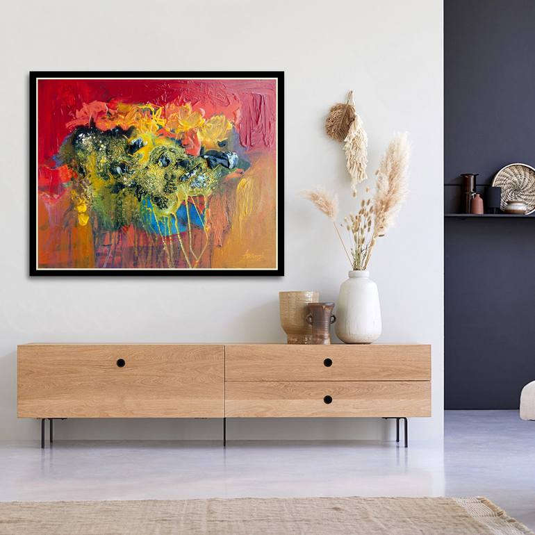 Original Abstract Painting by Artoosh Mouradian