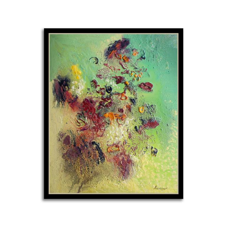 Original Abstract Expressionism Abstract Painting by Artoosh Mouradian