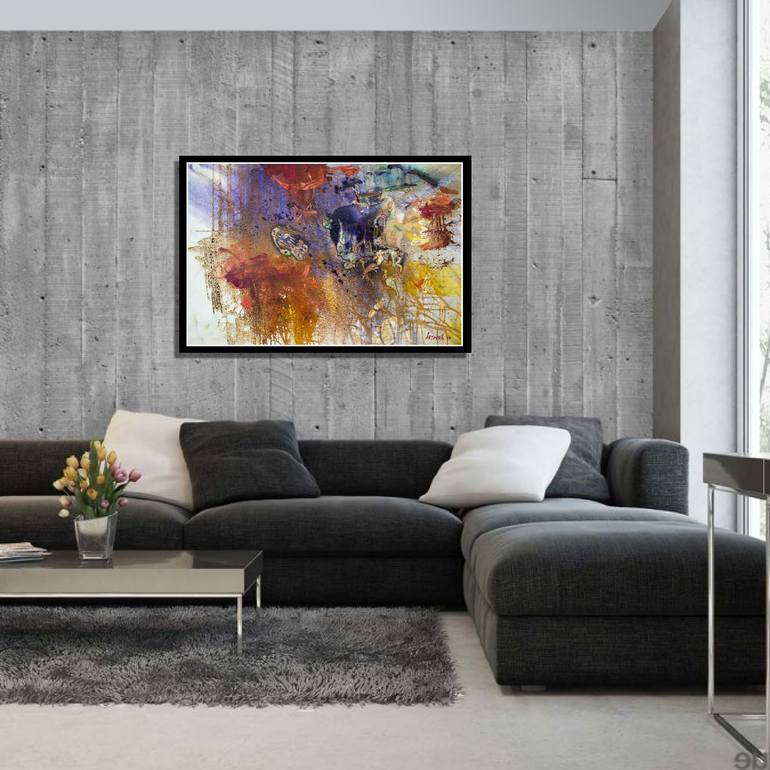 Original Contemporary Abstract Painting by Artoosh Mouradian