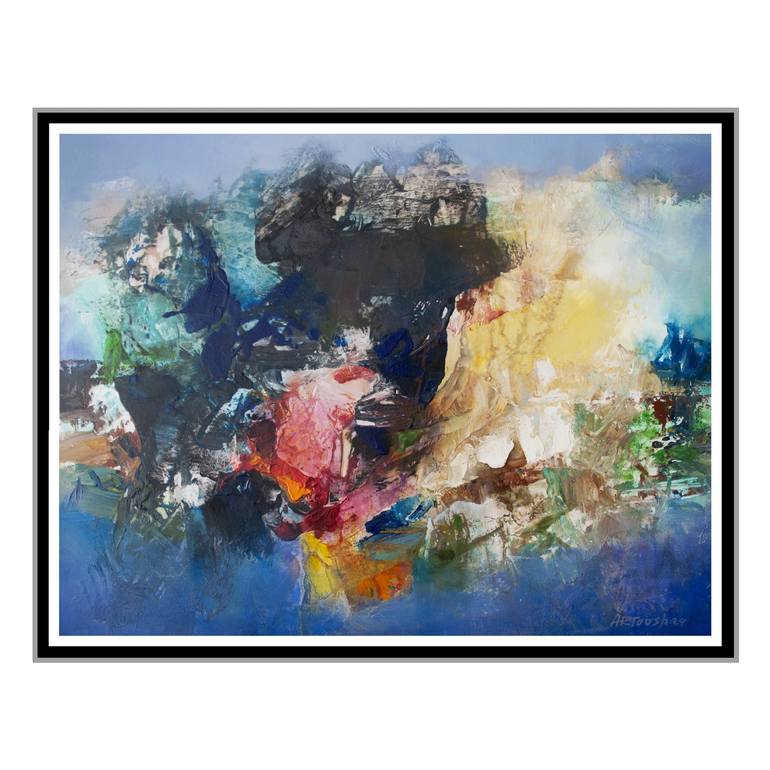 Original Contemporary Abstract Painting by Artoosh Mouradian