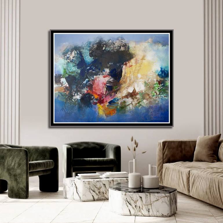 Original Contemporary Abstract Painting by Artoosh Mouradian