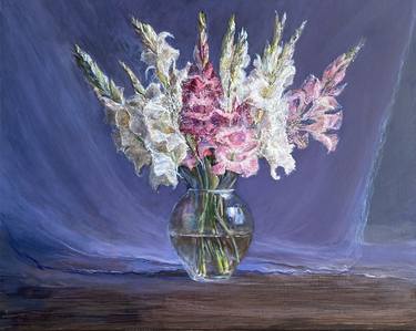 Original Floral Painting by Yaroslav Marchenko