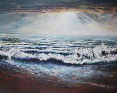 Original Figurative Seascape Paintings by Gerald Prior