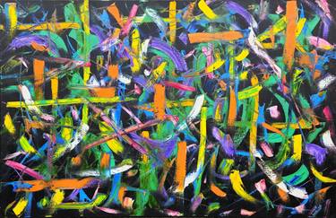 Original Abstract Expressionism Abstract Paintings by Márcio Oliveira