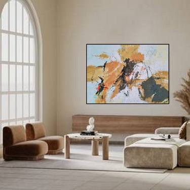 Original Abstract Expressionism Abstract Mixed Media by Maurizio Castagna