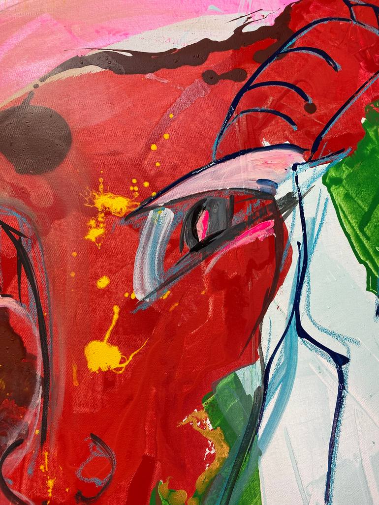 Original Abstract Women Painting by Francoise Leblanc