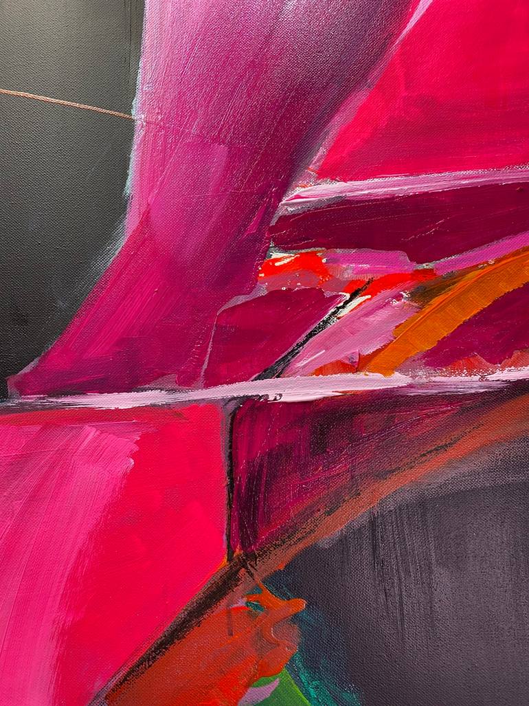 Original Abstract Expressionism Love Painting by Francoise Leblanc
