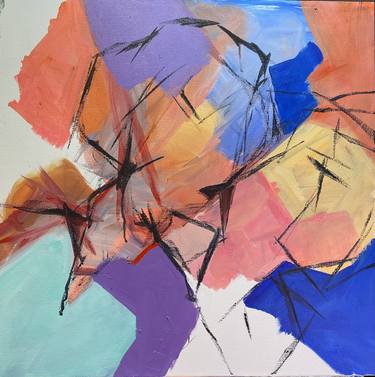 Original Abstract Painting by Francoise Leblanc