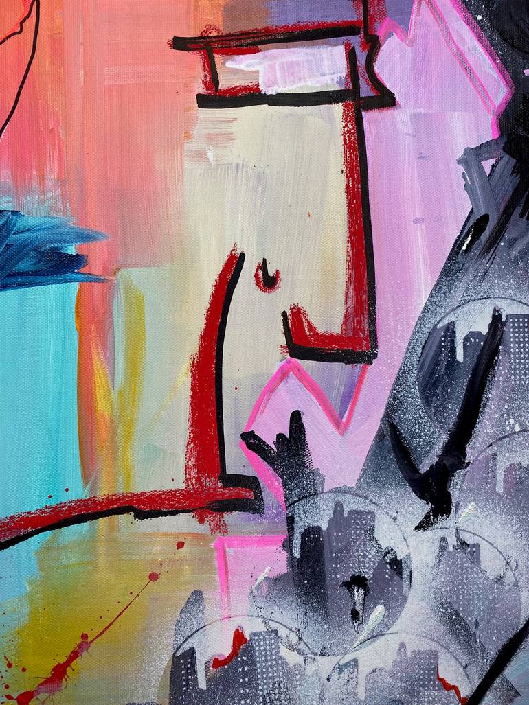 Original Abstract Painting by Francoise Leblanc