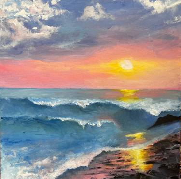 Original Impressionism Seascape Paintings by Juliia Meleshko