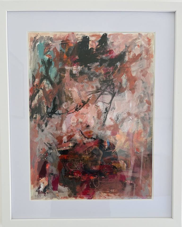 Original Abstract Expressionism Abstract Painting by Hanoch Ulfan