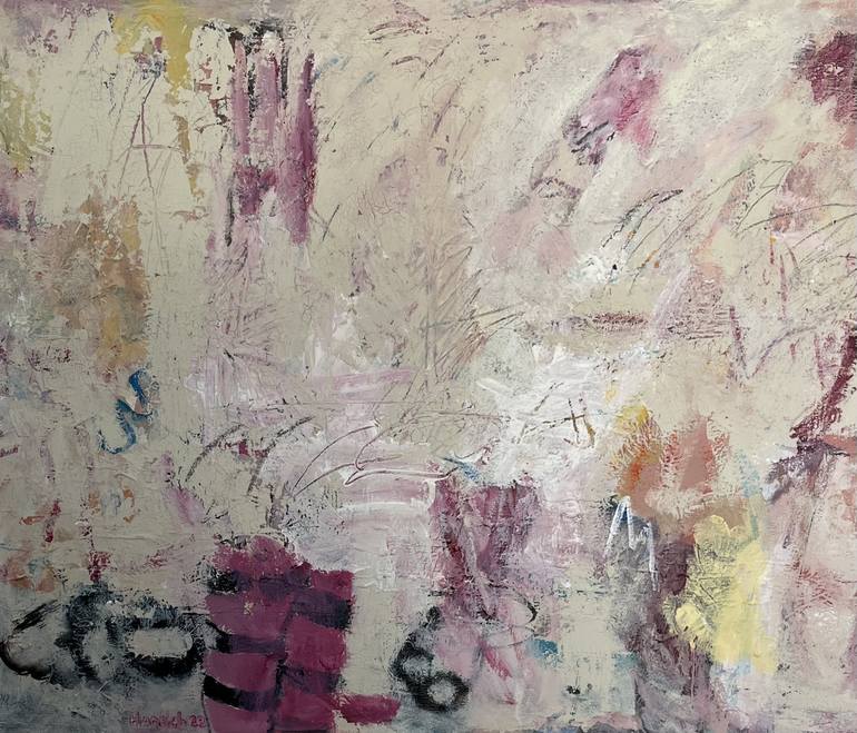 Original Abstract Painting by Hanoch Ulfan