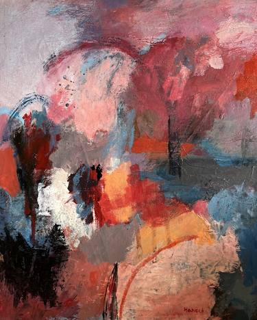 Original Abstract Expressionism Abstract Paintings by Hanoch Ulfan