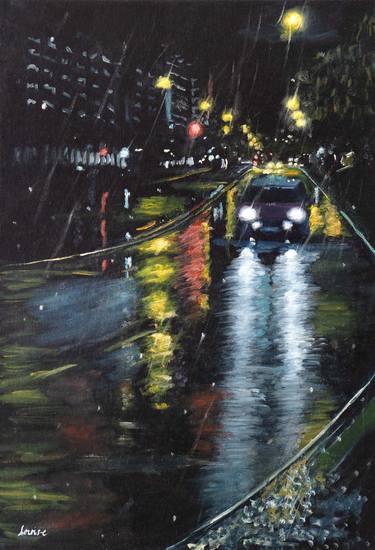 Original Contemporary Cities Paintings by Louise N