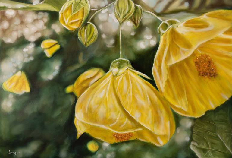Print of Contemporary Floral Paintings by Louise N