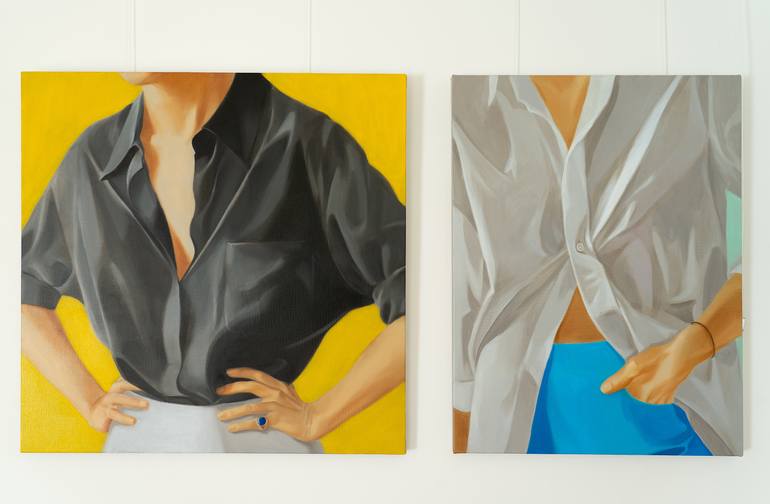 Original Figurative People Painting by Ara Youn