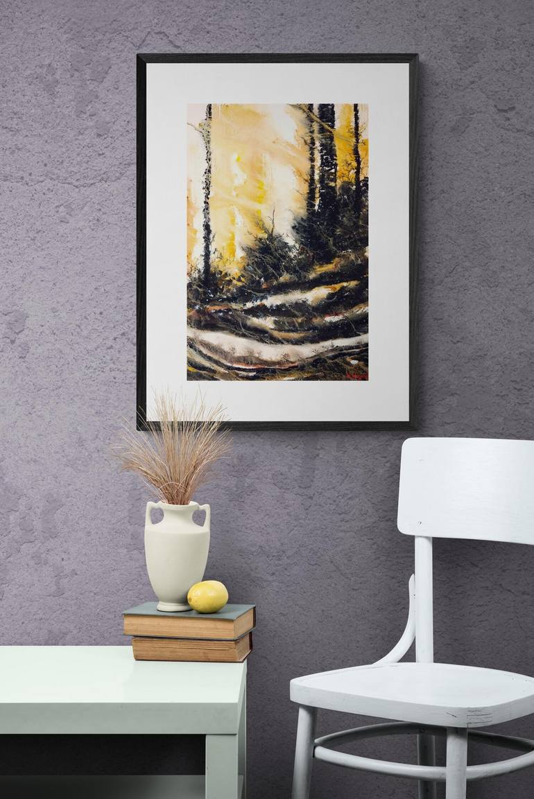 Original Abstract Landscape Painting by Neil Wrynne