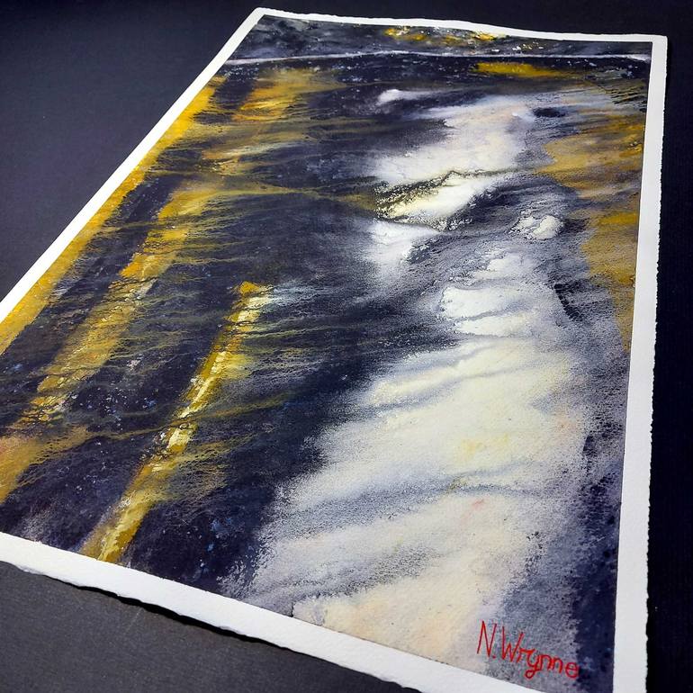 Original Abstract Water Painting by Neil Wrynne