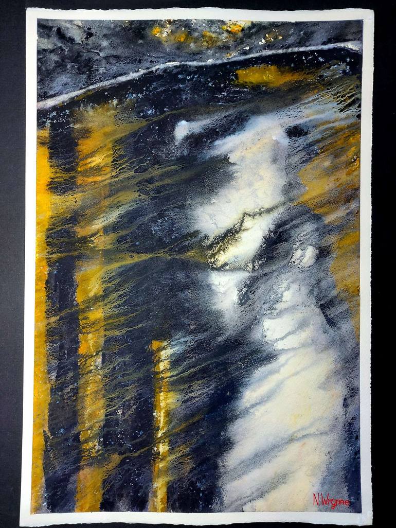 Original Abstract Water Painting by Neil Wrynne